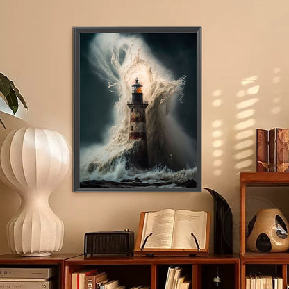 Lighthouse - Full Round Drill Diamond Painting 30*40CM