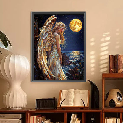 Winged Angel - Full Round Drill Diamond Painting 30*40CM