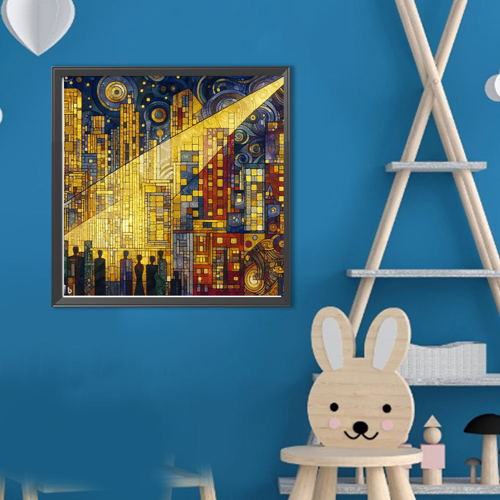 City Under Lights - Full Round Drill Diamond Painting 40*40CM