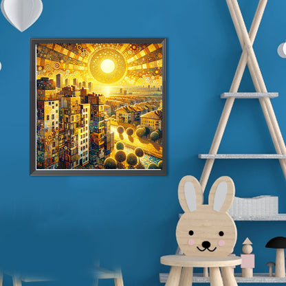 Sunshine City - Full Round Drill Diamond Painting 40*40CM