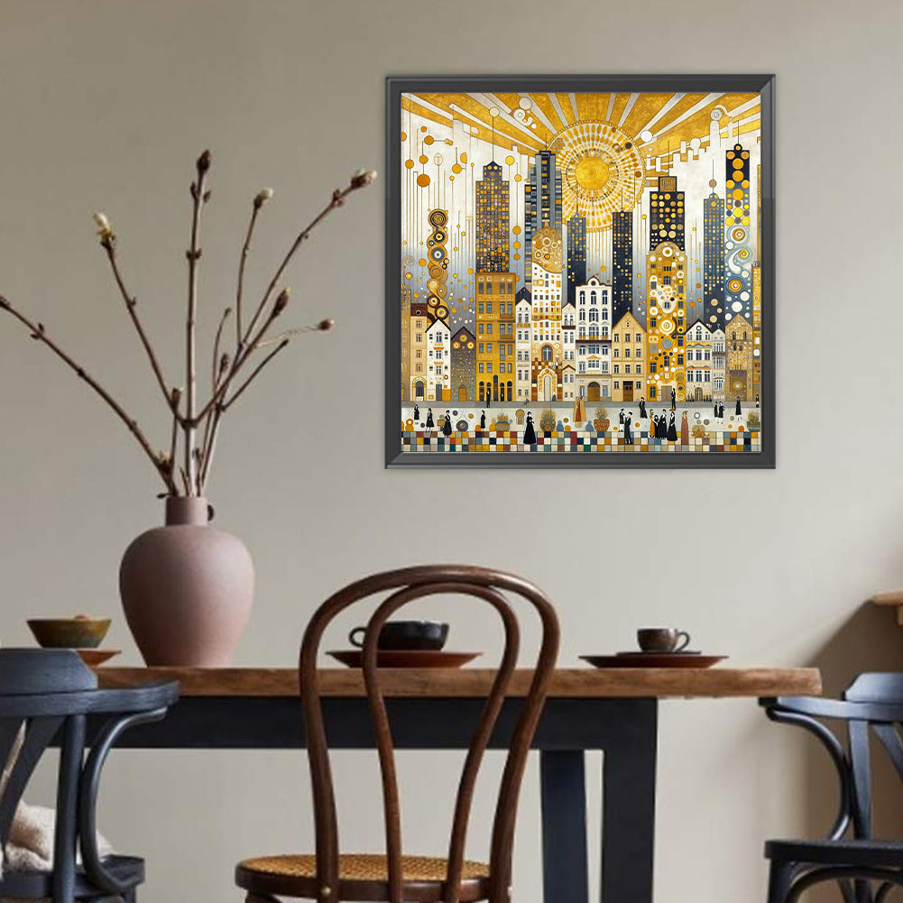 Urban Crowd - Full Round Drill Diamond Painting 40*40CM