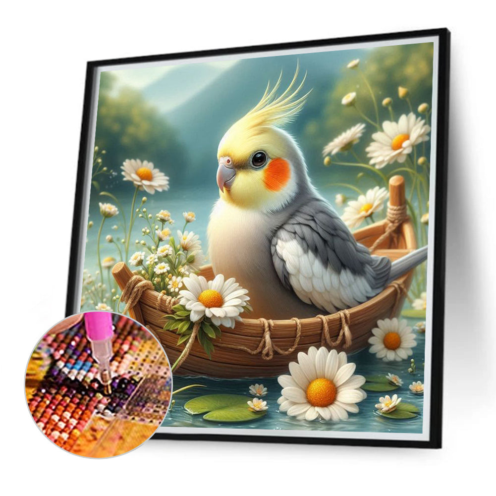 Animals And Flowers - Full Round Drill Diamond Painting 40*40CM