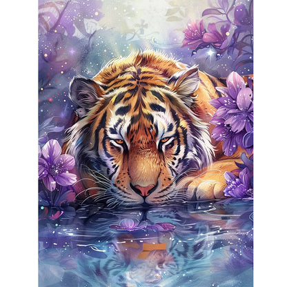 Big Tiger - Full Round Drill Diamond Painting 30*40CM