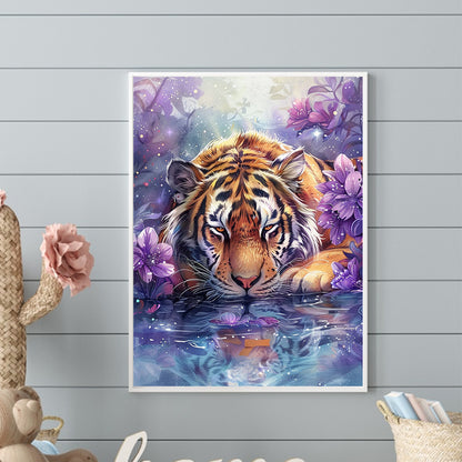 Big Tiger - Full Round Drill Diamond Painting 30*40CM