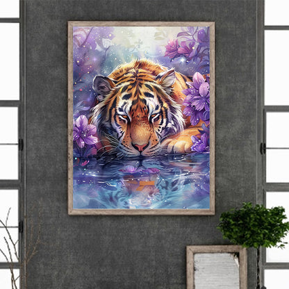 Big Tiger - Full Round Drill Diamond Painting 30*40CM