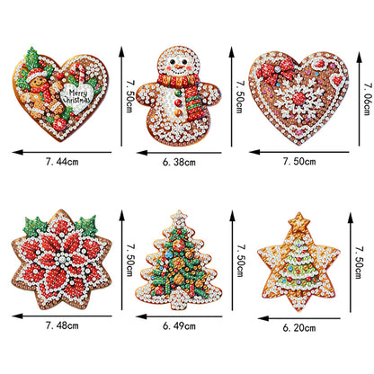 6Pcs Christmas Diamond Painting Hooks Diamond Art Craft Wall Hooks Home Decor