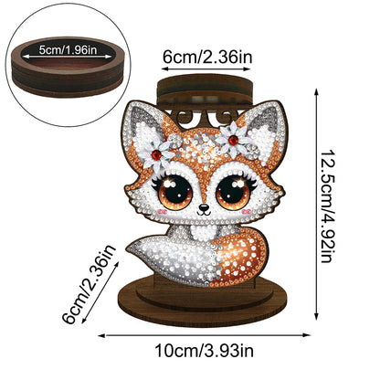 Squirrel Diamond Painting Desktop Candle Holder Gifts for Family Friends