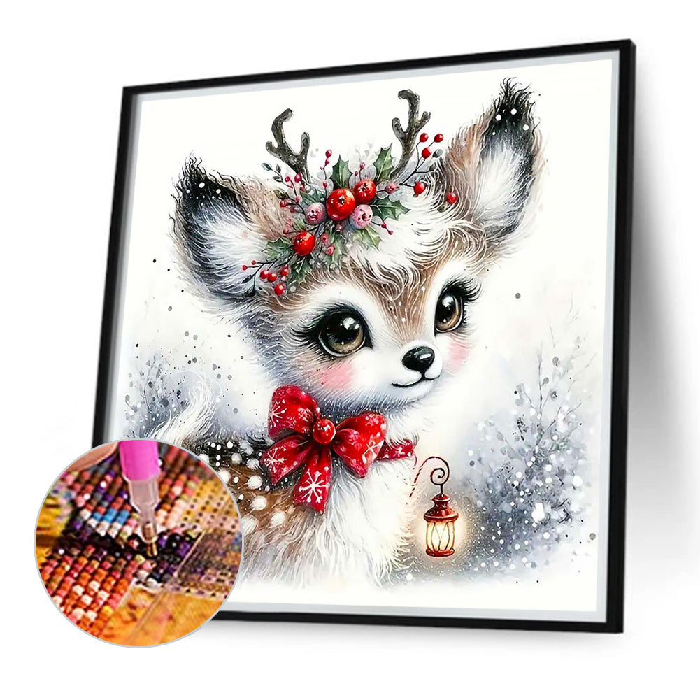 Deer - Full Round Drill Diamond Painting 30*30CM