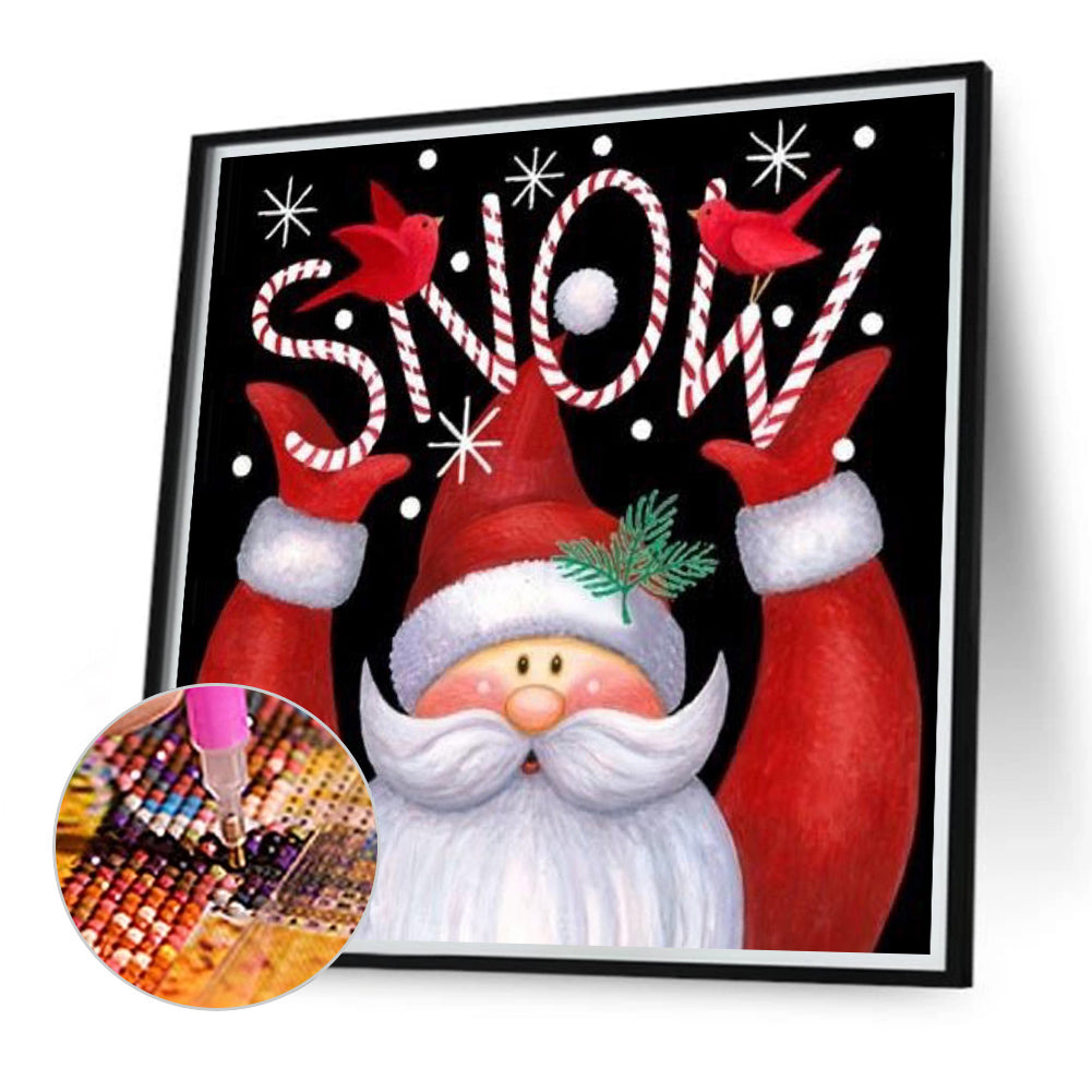 Santa Claus Snow - Full Round Drill Diamond Painting 40*40CM