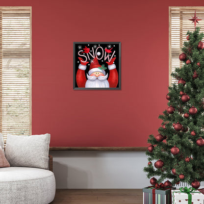 Santa Claus Snow - Full Round Drill Diamond Painting 40*40CM