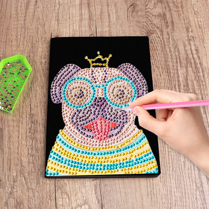 Special Shaped Puppy Diamond Painting Journal Notebook for Students Adults