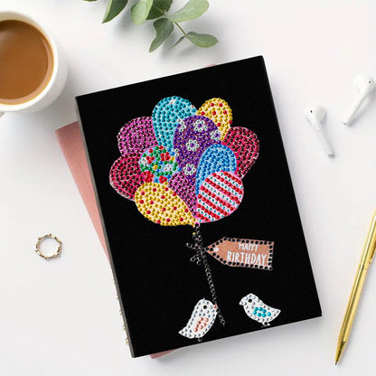 Special Shaped Balloon Diamond Painting Journal Notebook for Students Adults