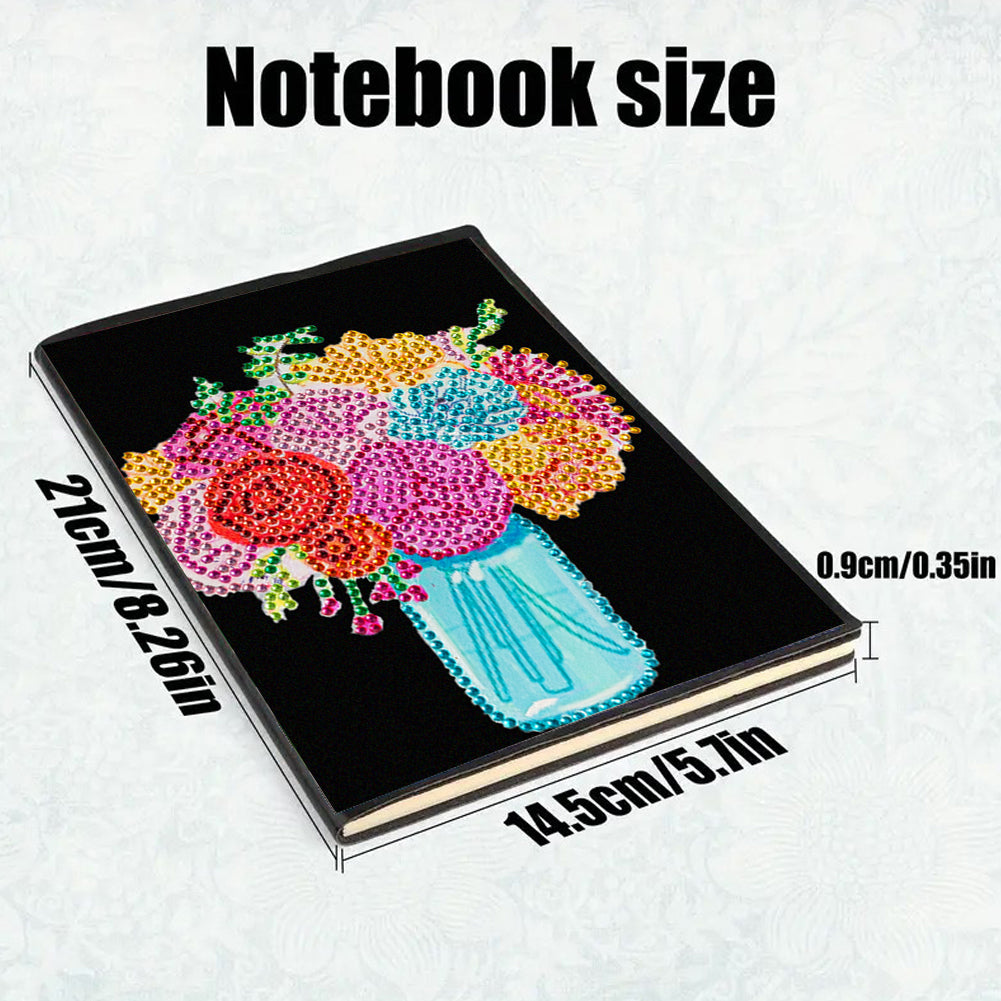 Special Shaped Flower Diamond Painting Journal Notebook for Students Adults