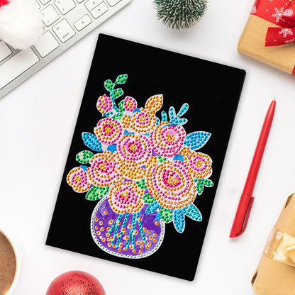 Special Shaped Flower Diamond Painting Journal Notebook for Students Adults