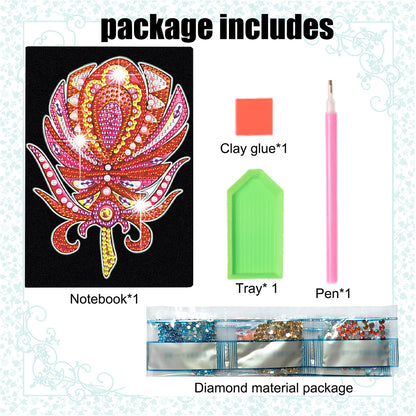 Special Shaped Magic Wand Diamond Painting Journal Notebook for Adults