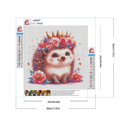 Hedgehog - Full Round Drill Diamond Painting 30*30CM