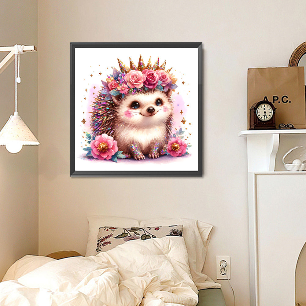 Hedgehog - Full Round Drill Diamond Painting 30*30CM