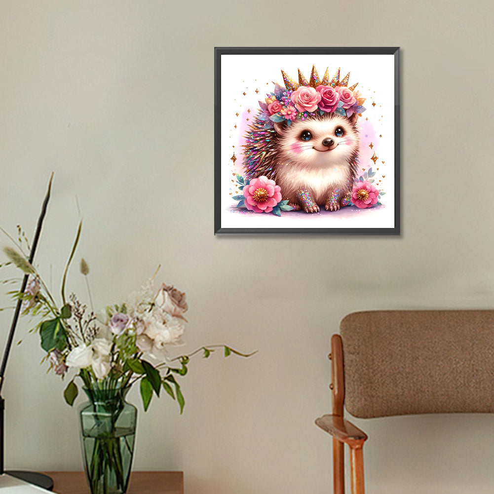 Hedgehog - Full Round Drill Diamond Painting 30*30CM