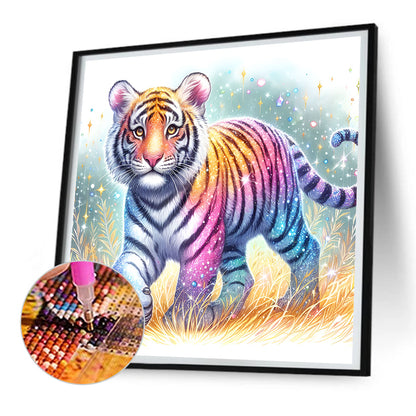 Tiger - Full Round Drill Diamond Painting 30*30CM