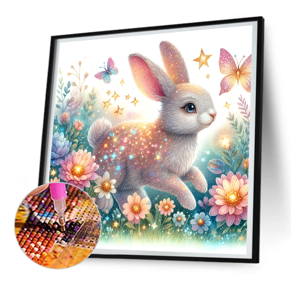 Rabbit - Full Round Drill Diamond Painting 30*30CM