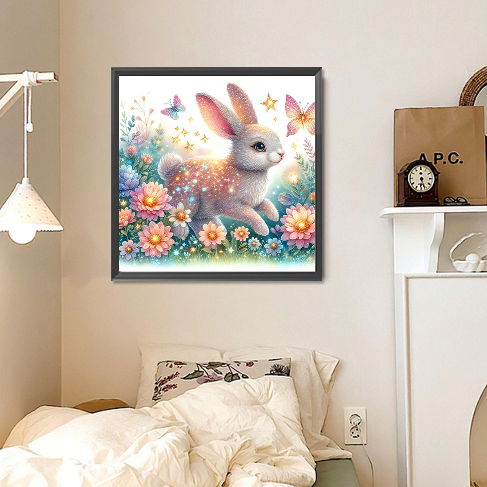 Rabbit - Full Round Drill Diamond Painting 30*30CM