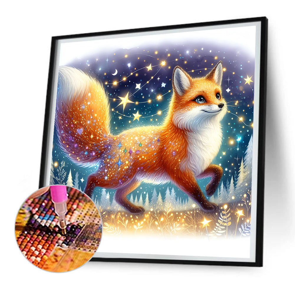 Fox - Full Round Drill Diamond Painting 30*30CM