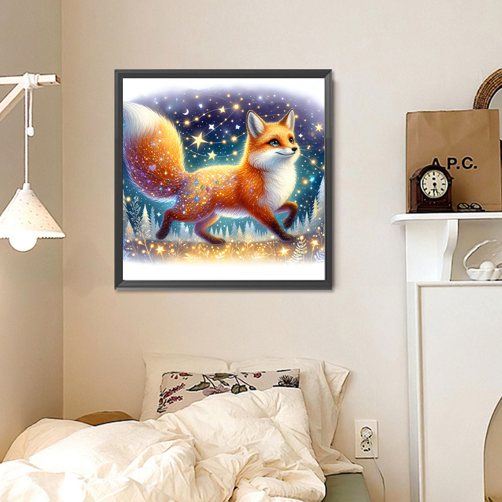 Fox - Full Round Drill Diamond Painting 30*30CM