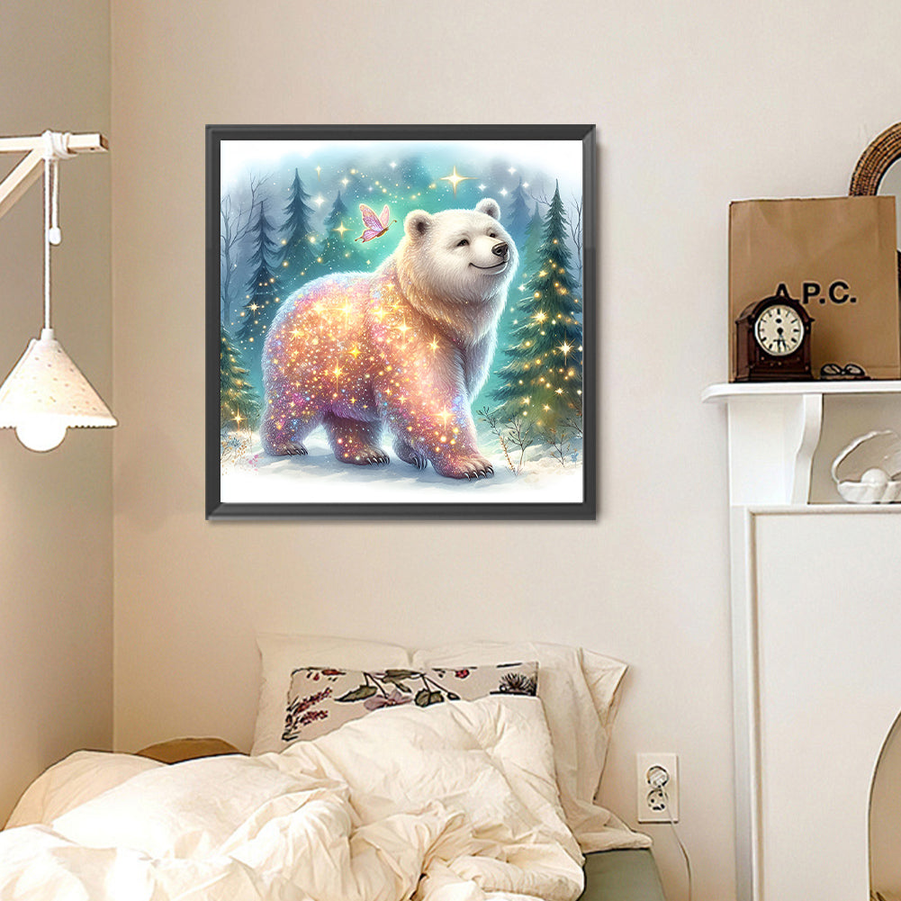 Polar Bear - Full Round Drill Diamond Painting 30*30CM