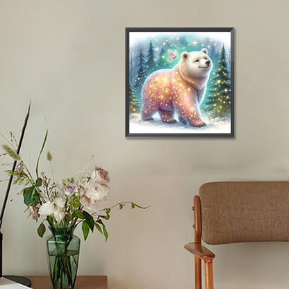 Polar Bear - Full Round Drill Diamond Painting 30*30CM