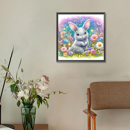 Rabbit - Full Round Drill Diamond Painting 30*30CM