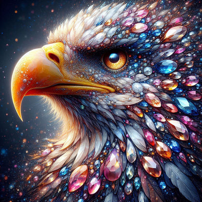 Jewel Eagle - Full Round Drill Diamond Painting 30*30CM