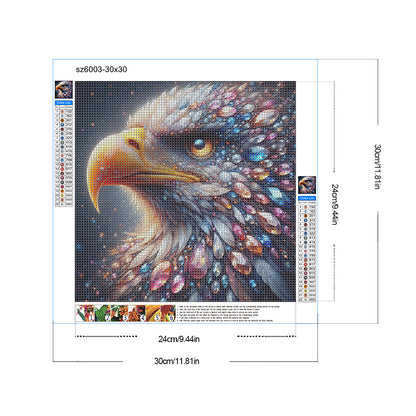 Jewel Eagle - Full Round Drill Diamond Painting 30*30CM