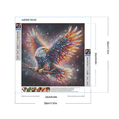 Jewel Eagle - Full Round Drill Diamond Painting 30*30CM