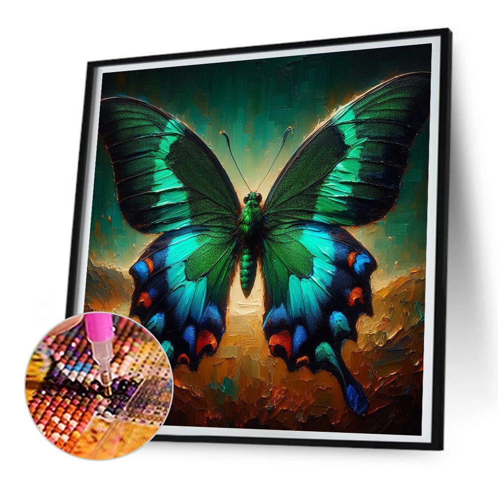 Butterfly - Full Round Drill Diamond Painting 30*30CM