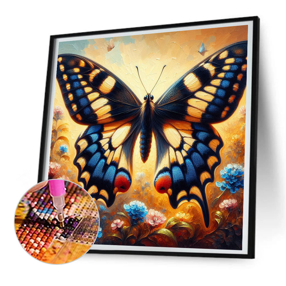 Butterfly - Full Round Drill Diamond Painting 30*30CM