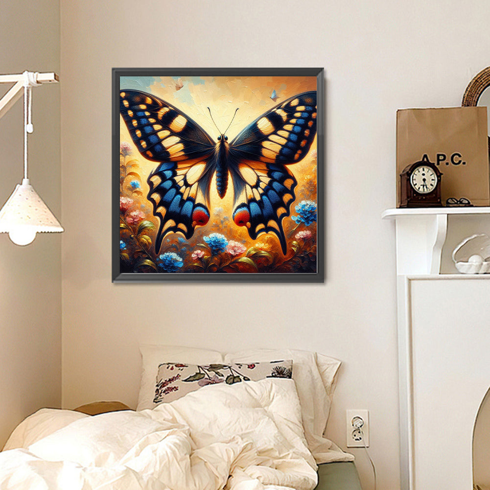 Butterfly - Full Round Drill Diamond Painting 30*30CM