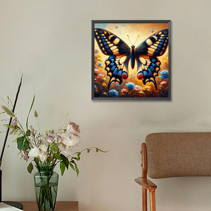 Butterfly - Full Round Drill Diamond Painting 30*30CM