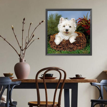 West Highland White Terrier - Full Round Drill Diamond Painting 40*40CM