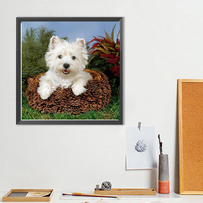 West Highland White Terrier - Full Round Drill Diamond Painting 40*40CM