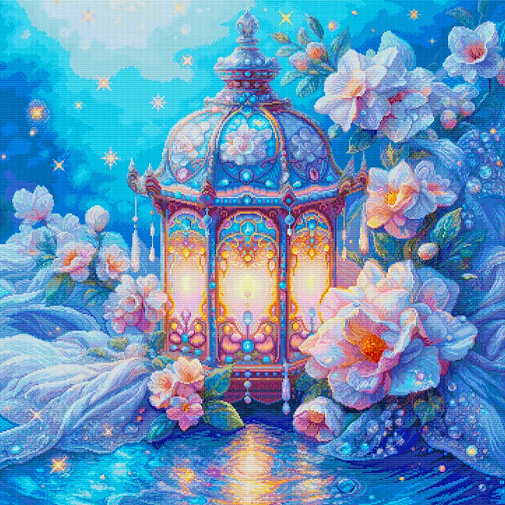 Flowers And Lights - Full Round Drill Diamond Painting 55*55CM