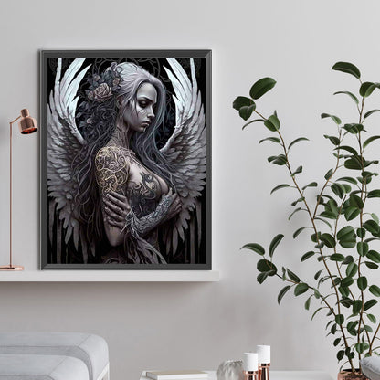 Dark Angel - Full Round Drill Diamond Painting 30*40CM