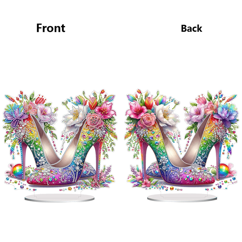 Acrylic Special Shape High Heels Diamond Painting Desktop Ornaments for Decor