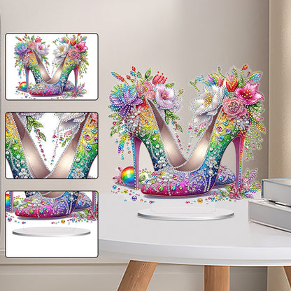 Acrylic Special Shape High Heels Diamond Painting Desktop Ornaments for Decor