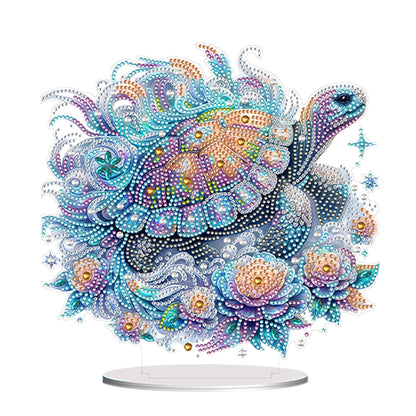 Acrylic Special Shape Turtle Diamond Painting Desktop Ornaments for Beginners