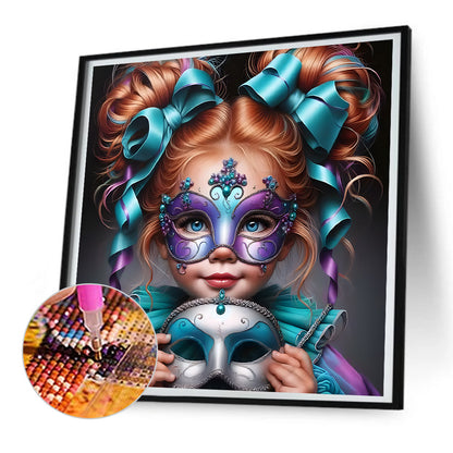 Clown Kid - Full Round Drill Diamond Painting 30*30CM