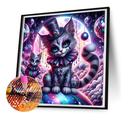 Dark Planet Cats - Full Round Drill Diamond Painting 30*30CM