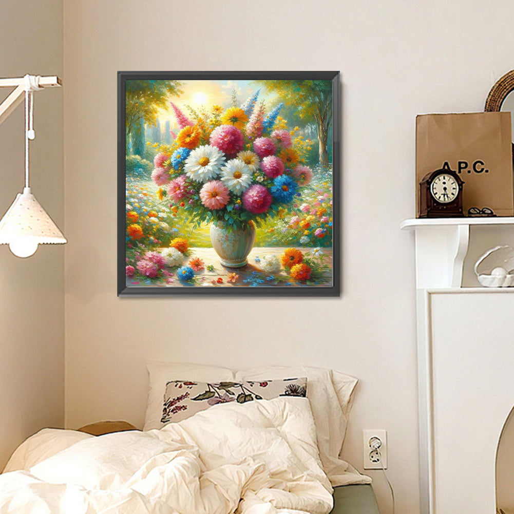 Flowers - Full Round Drill Diamond Painting 30*30CM