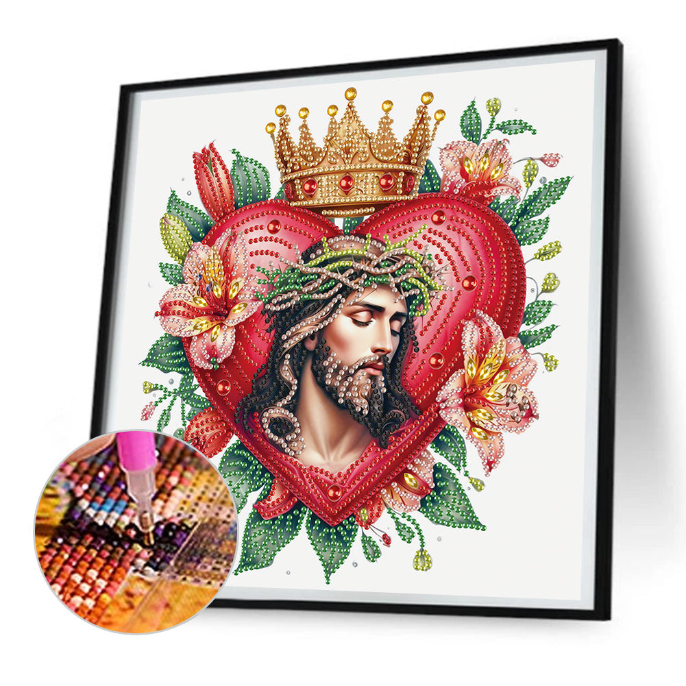 Lily Love Jesus - Partial Special-Shaped Drill Diamond Painting 30*30CM