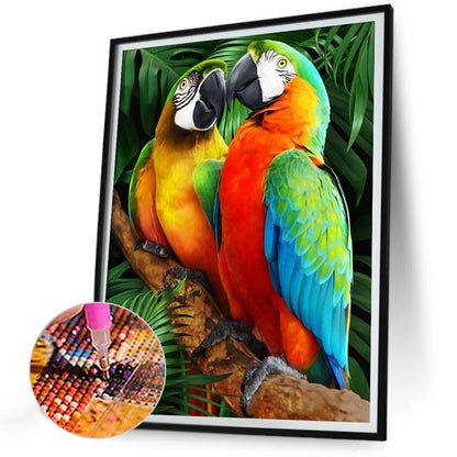 Macaw - Full Round Drill Diamond Painting 30*40CM