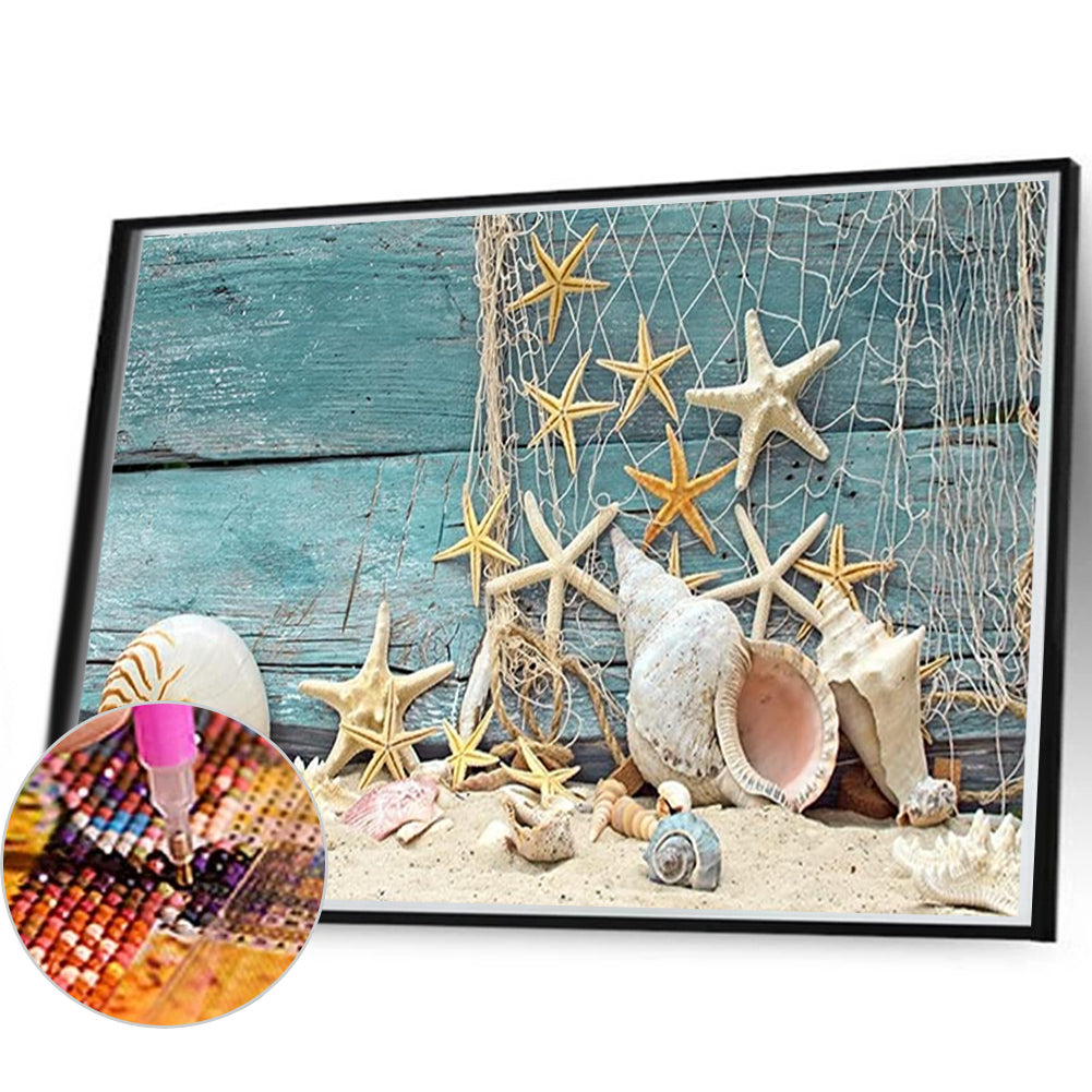 Conch Starfish - Full Round Drill Diamond Painting 40*60CM